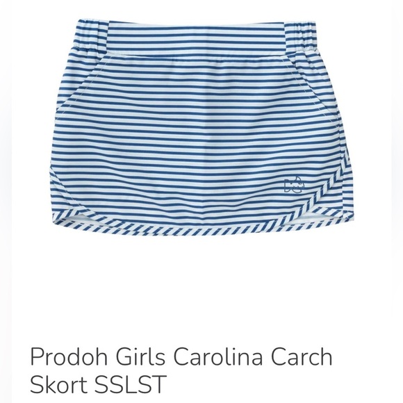 Prodoh Girls Carolina Catch Skort size M(10/12) - Picture 9 of 9